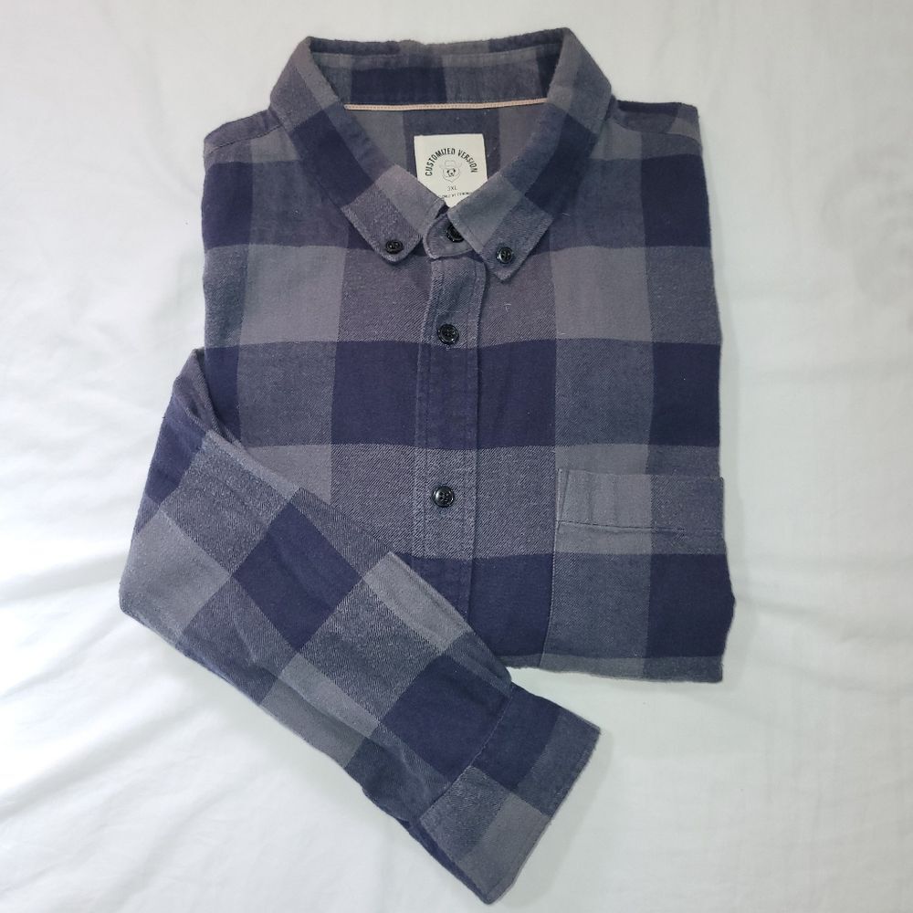 Customized Version Size 3XL Plaid Flannel